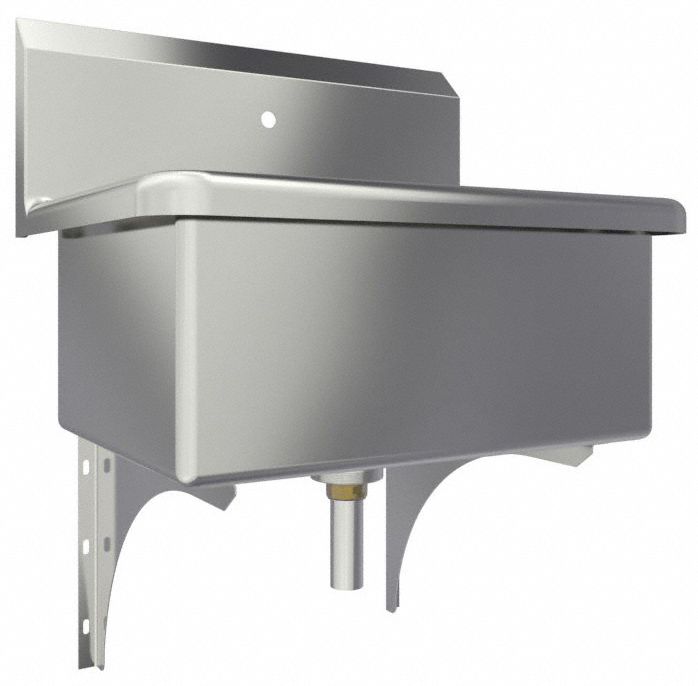 Scrub Sink 25 x20 x18.5 Silver