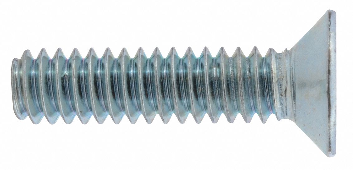Flat Head Bolt 1/4 - 20 x 1 In PK4