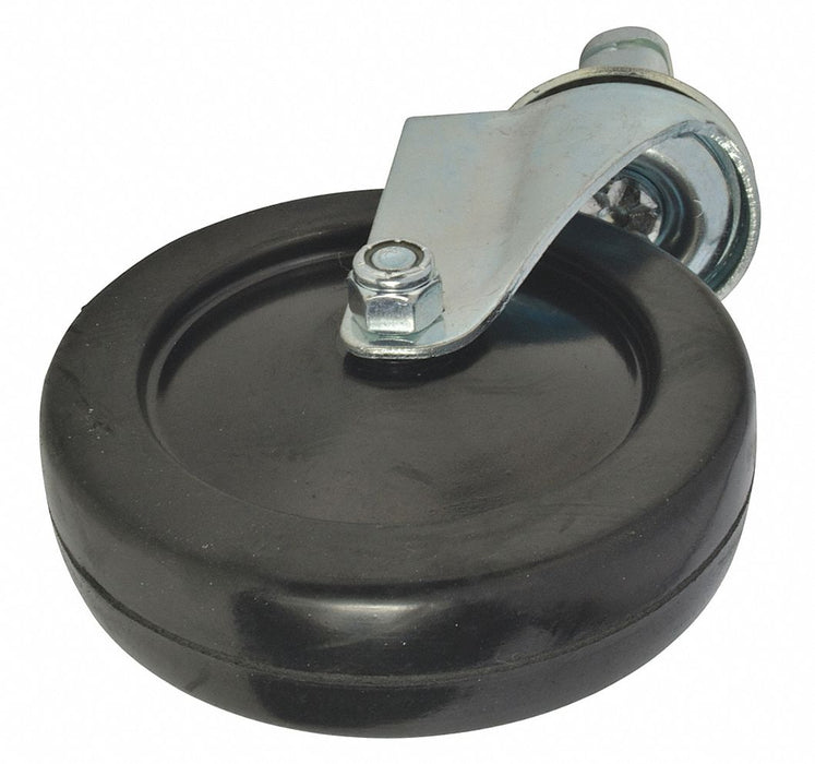 Swivel Caster Soft Rubber 5 In