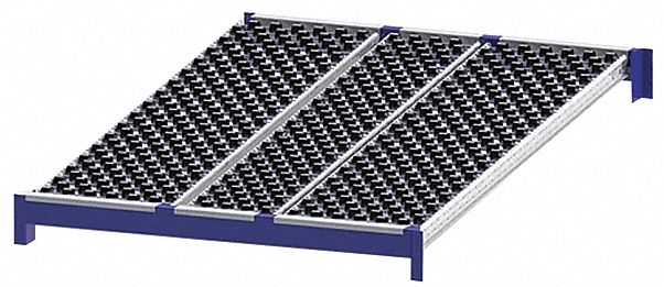 Gravity Flow Shelf 72inx2 5/8inx48in Blu