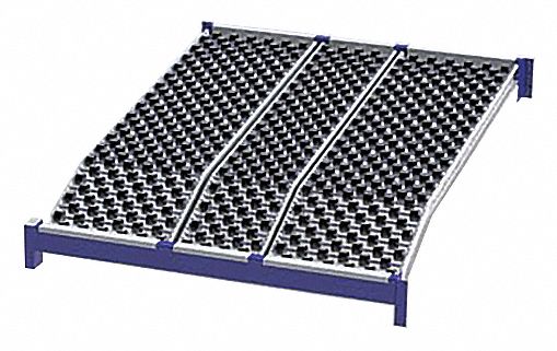 Gravity Flow Shelf 72inx2 5/8inx48in Blu