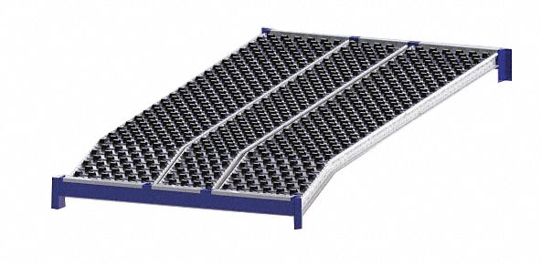 Gravity Flow Shelf 96inx2 5/8inx48in Blu