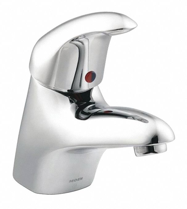 Low Arc Chrome Moen M-Dura Brass 1.2gpm