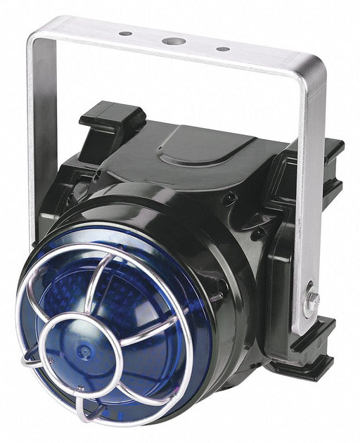 Beacon Warning Light Blue LED Brckt Mnt