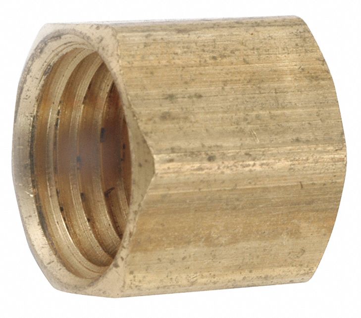 Cap Brass 3/4 in Pipe Size Female NPT