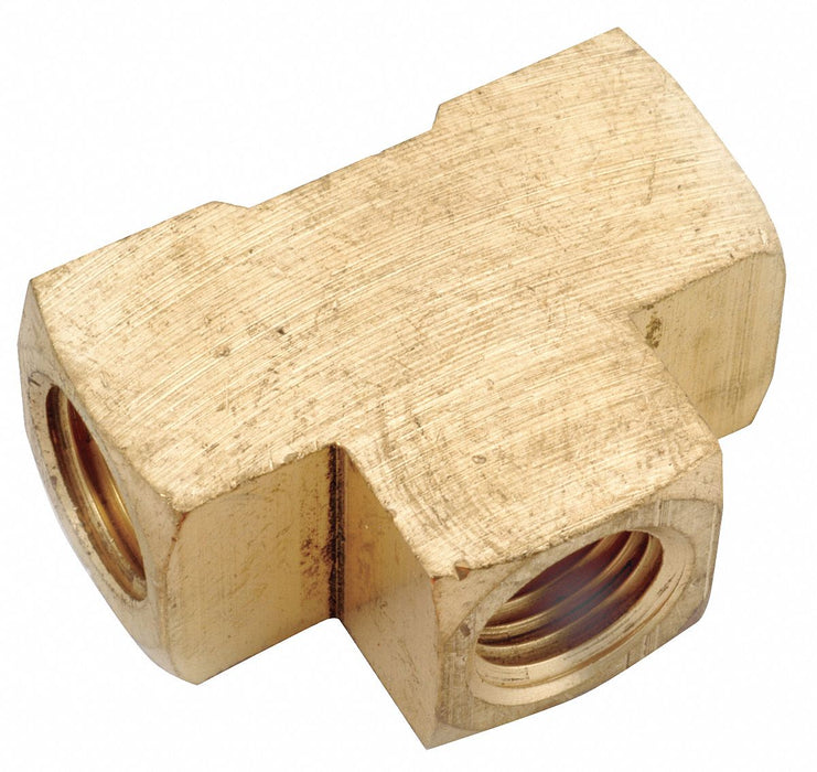 Extruded Tee Brass 1/8 in Pipe Size FNPT