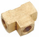 Extruded Tee Brass 1/2 in Pipe Size FNPT