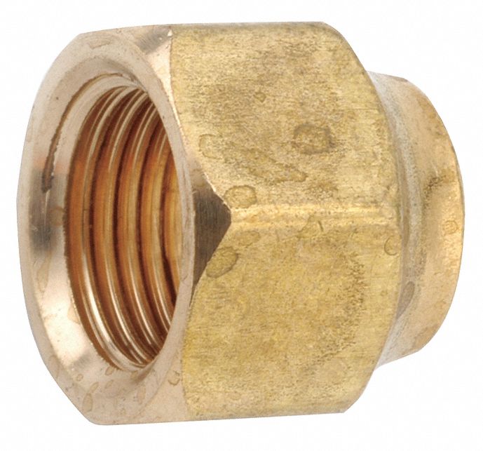 Flared Fitting Nut Brass 5/8 in
