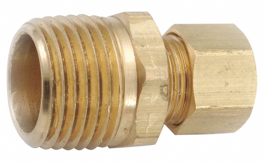 Strt Brass Comp. 3/8 in MNPT 1/8 in