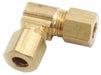 Elbow Brass Comp. 5/8 in Comp. 1/2 in