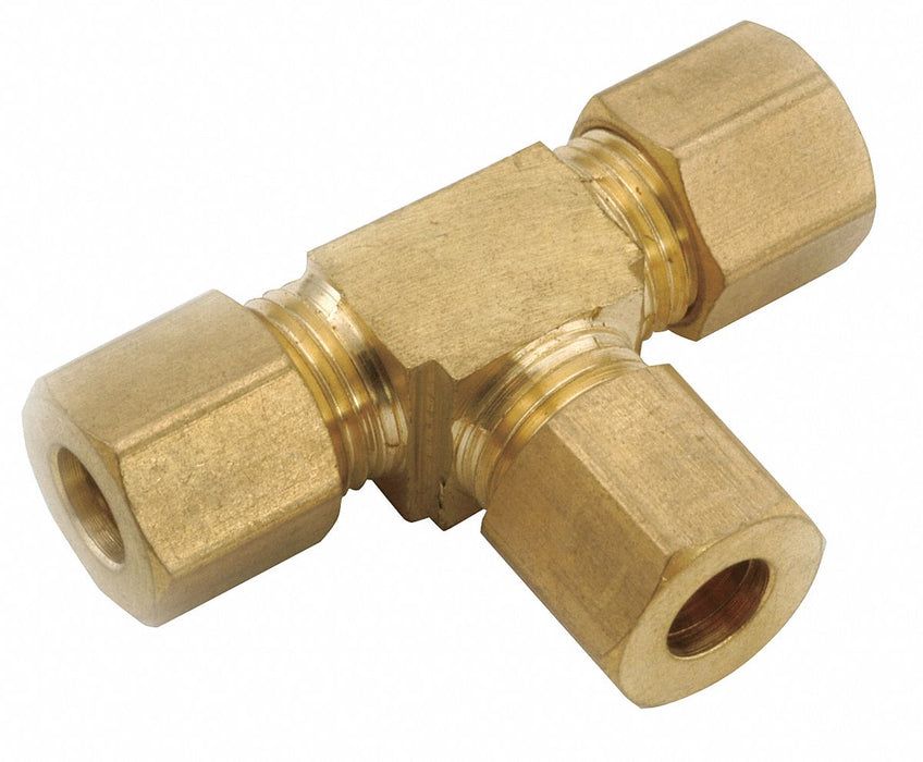 Tee Brass Comp1/4 Comp1/4 Comp1/4 