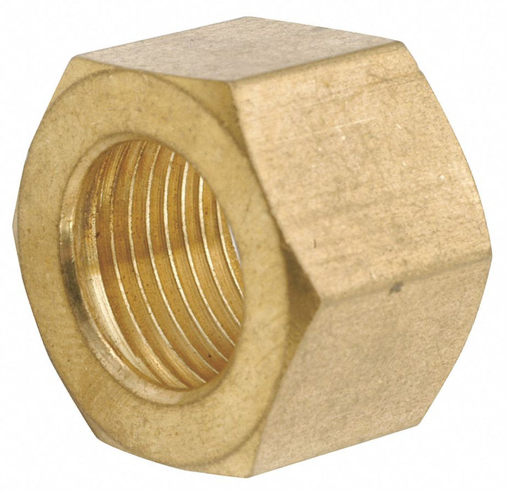 Nut Brass Compression 3/8 in