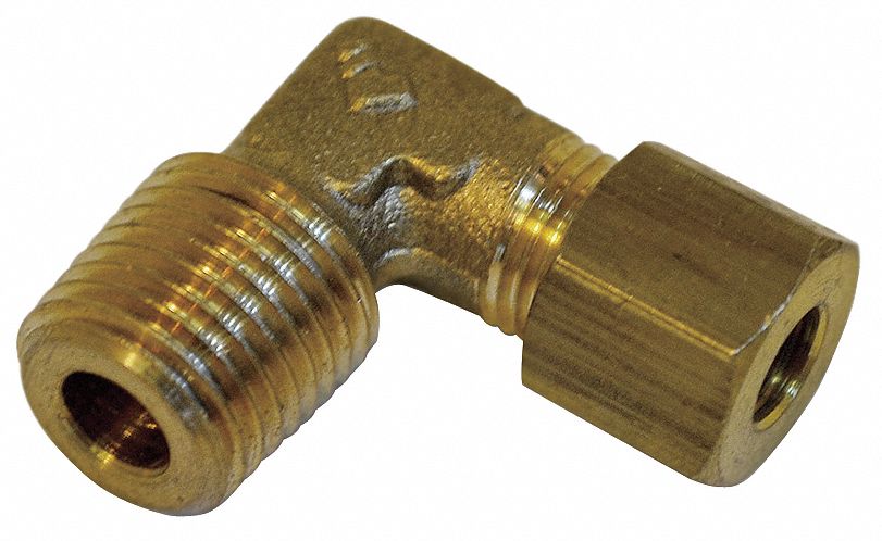 Elbow Brass Comp.8mm MBSPT1/4 PK10