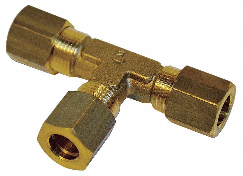 Tee Brass Comp6mm Comp6mm Comp6mm PK10