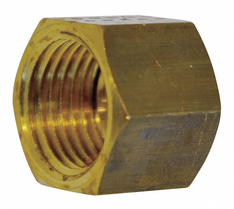 Nut Brass Compression 4 mm PK50