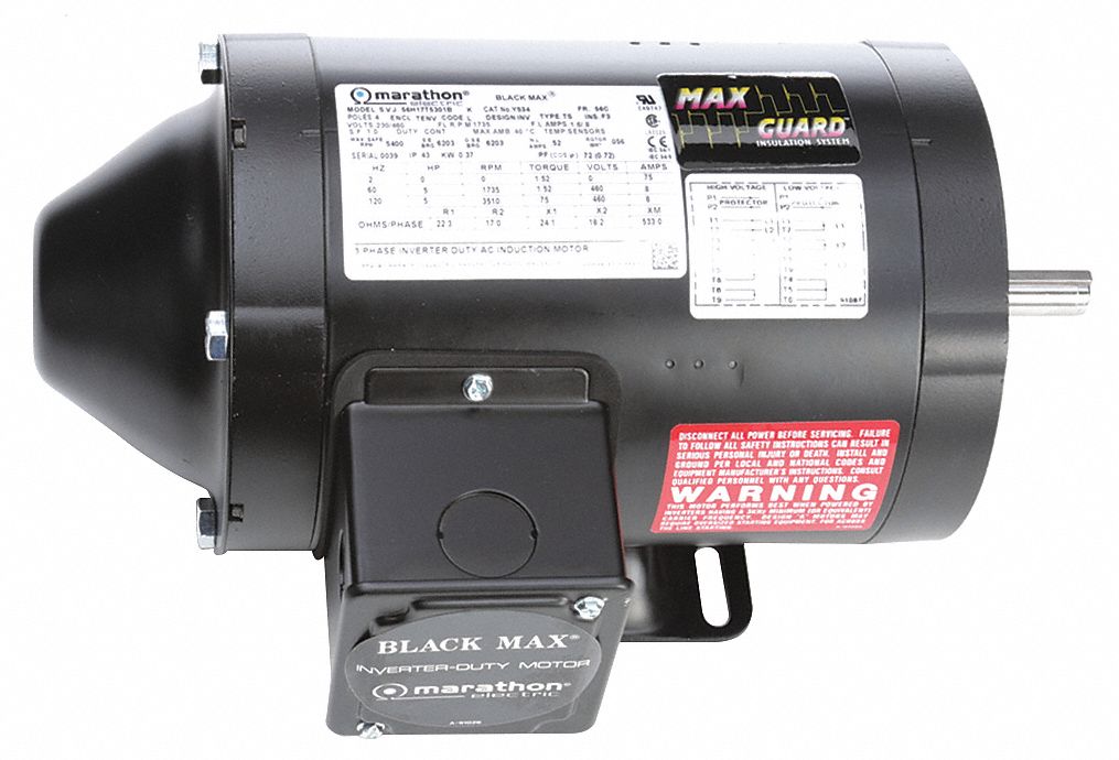 Motor 1/2 HP 1735 rpm 56C 230/460V