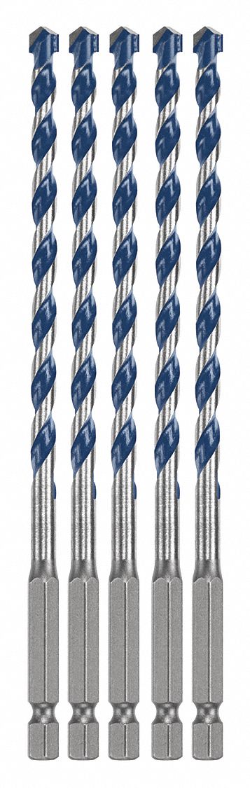 Hammer Masonry Drill 1/4in PK5