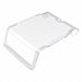 Bin Lid 3.875 in W Plastic Clear