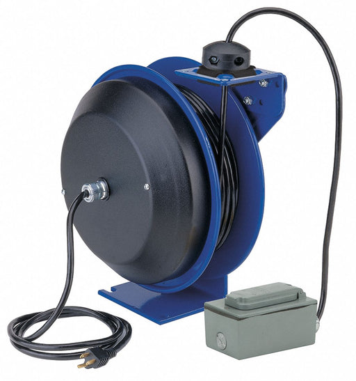Extension Cord Reel Blue 50 ft 12 AWG