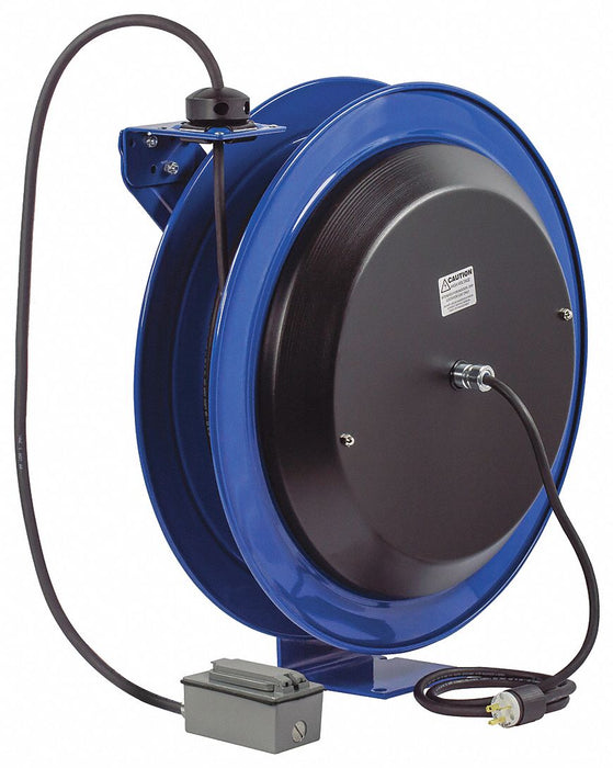 ExtensionCordReel Blue 100ft 12AWG