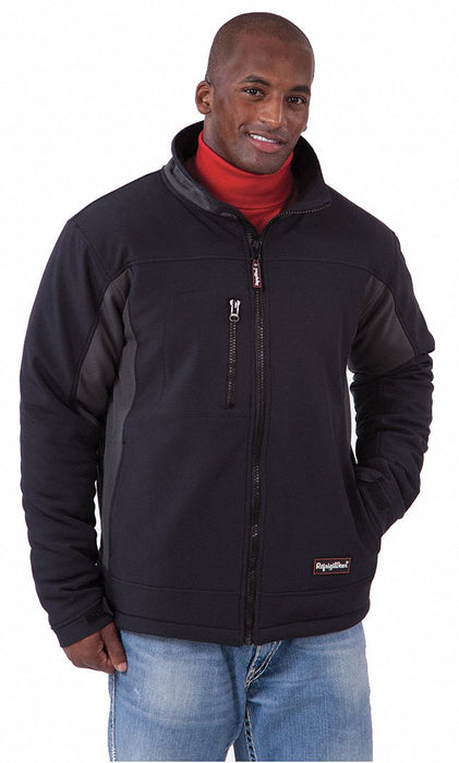 H4970 Jacket Insulated Mens Blk/Gray M