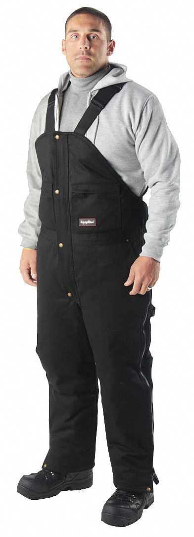 H4948 Bib Overalls Black Size 42x31 In.