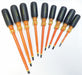 Ins. Screwdriver Set Slot/Phllps/Sq 9 Pc