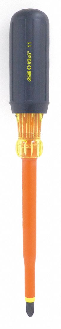 Insulatd Screwdriver Phillips #3x6 Rnd