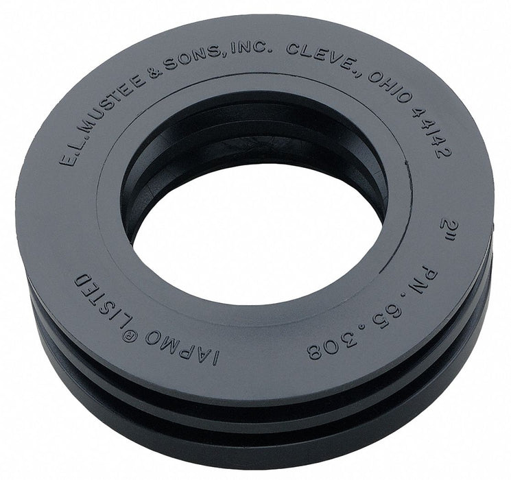 Drain Seal Rubber Black 2 In