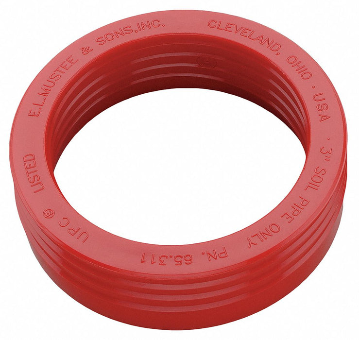 Drain Seal Rubber Red 3 In