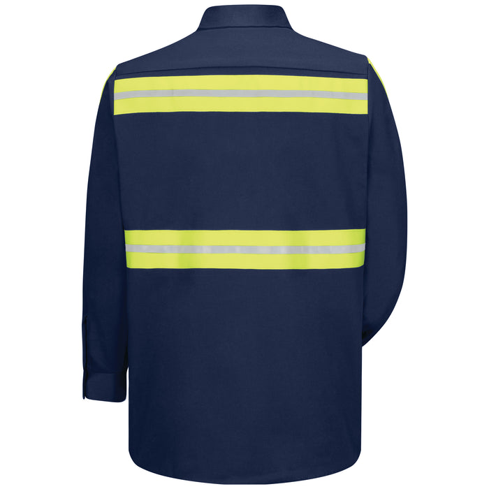 Men's Long Sleeve Wrinkle-Resistant Cotton Work Shirt