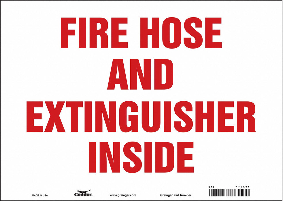 Safety Sign 10 in x 14 in Vinyl
