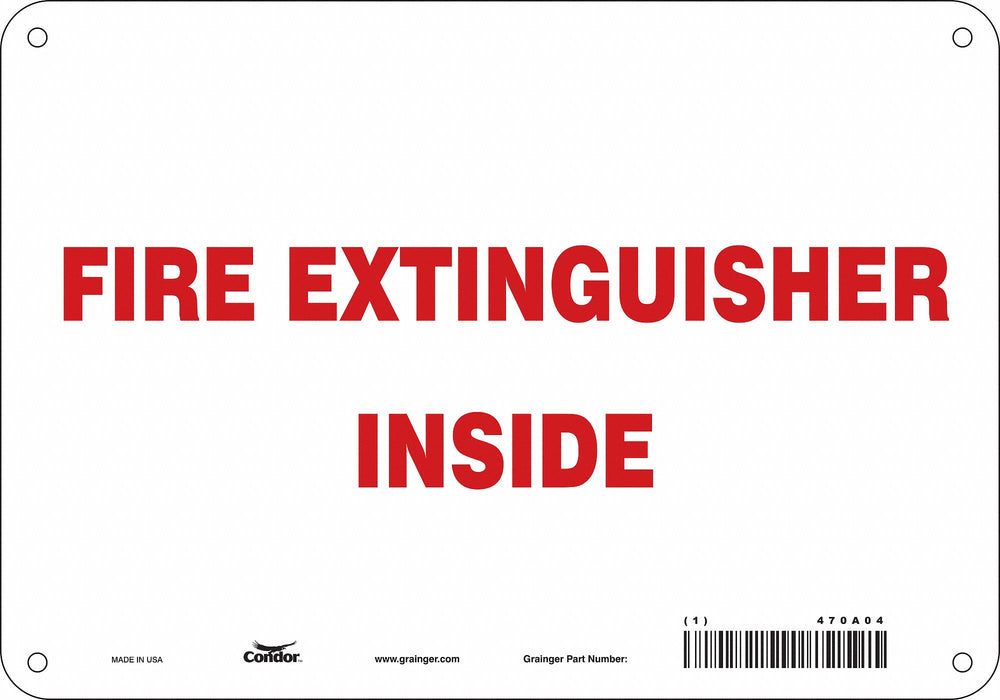 Safety Sign 7 in x 10 in Polyethylene