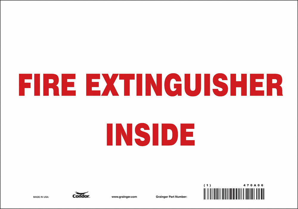 Safety Sign 7 in x 10 in Vinyl