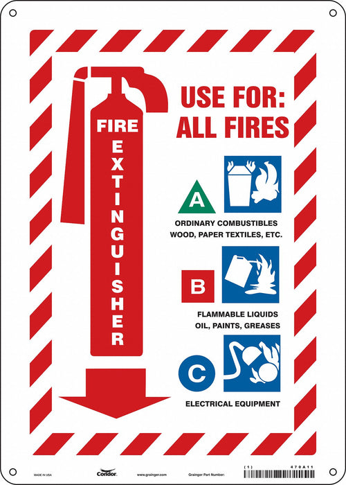 Safety Sign 14 in x 10 in Polyethylene