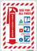 Safety Sign 14 in x 10 in Polyethylene