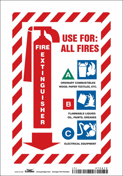 Safety Sign 10 in x 7 in Vinyl