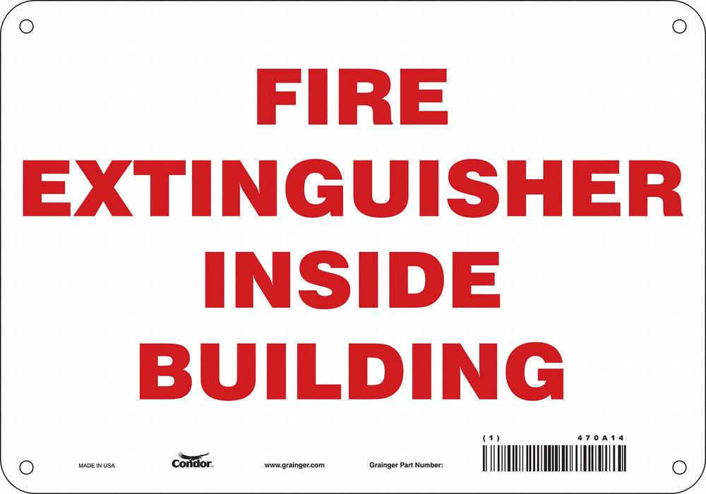 Safety Sign 7 in x 10 in Aluminum