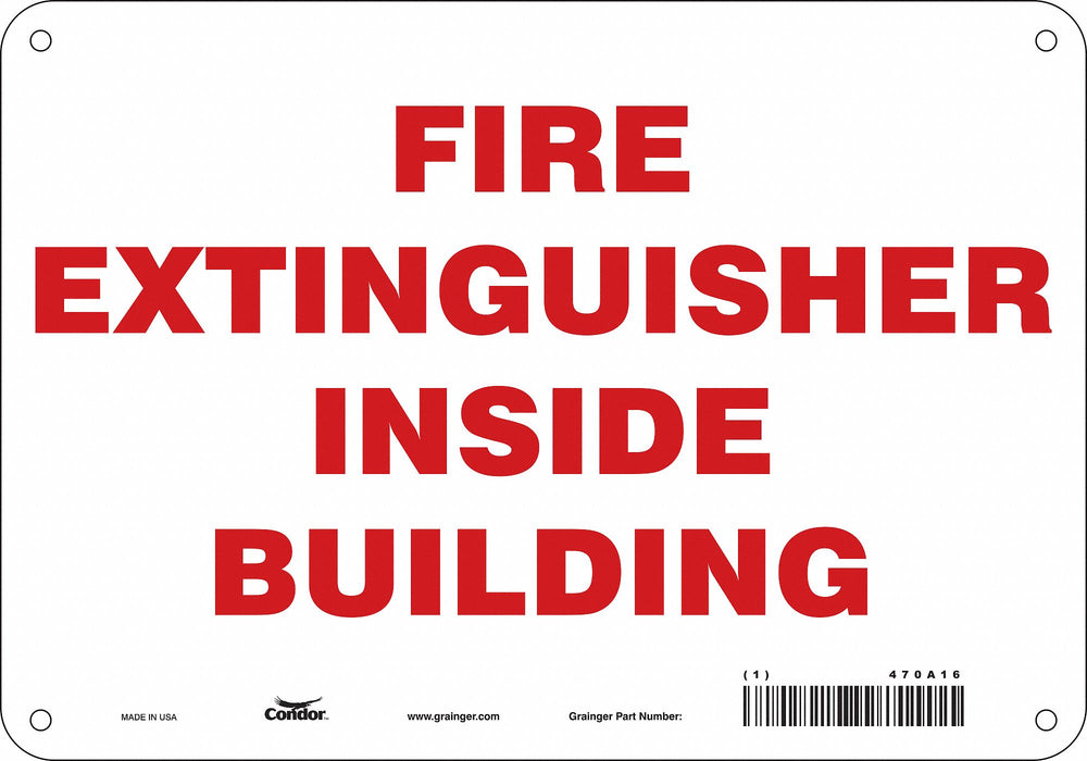 Safety Sign 7 in x 10 in Polyethylene