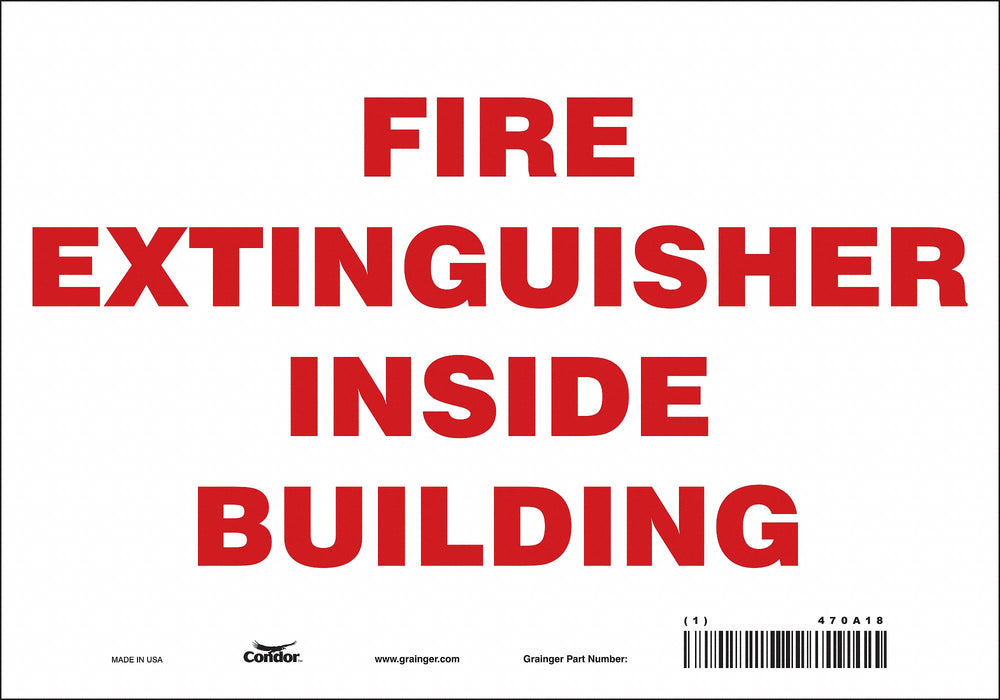 Safety Sign 7 in x 10 in Vinyl