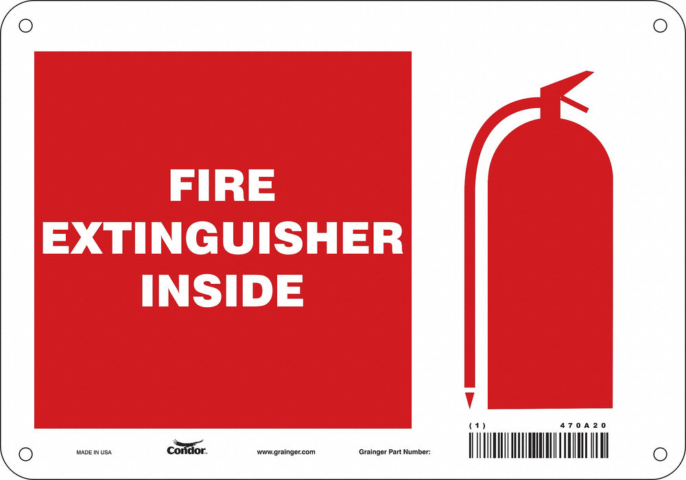 Safety Sign 7 in x 10 in Aluminum