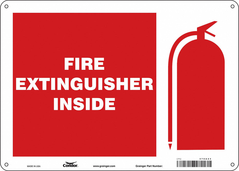 Safety Sign 10 in x 14 in Polyethylene