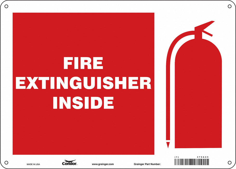 Safety Sign 10 in x 14 in Polyethylene