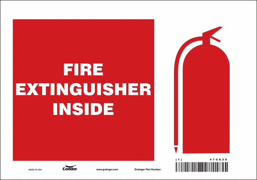 Safety Sign 7 in x 10 in Vinyl