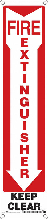 Safety Sign 18 in x 4 in Aluminum