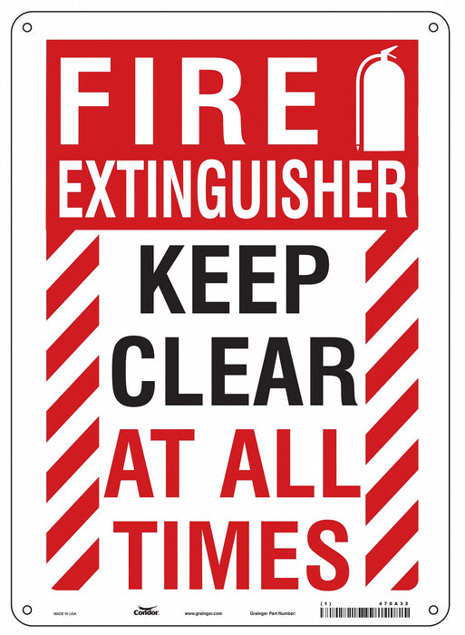 Safety Sign 14 in x 10 in Aluminum