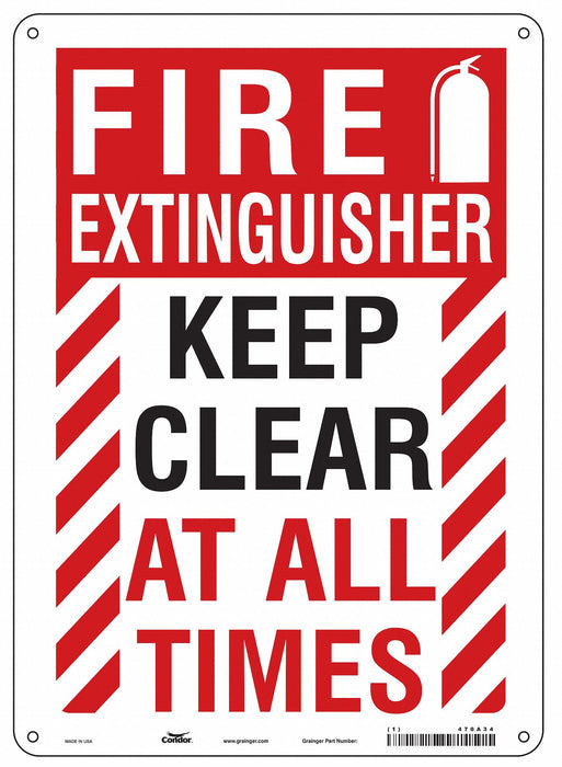 Safety Sign 14 in x 10 in Polyethylene