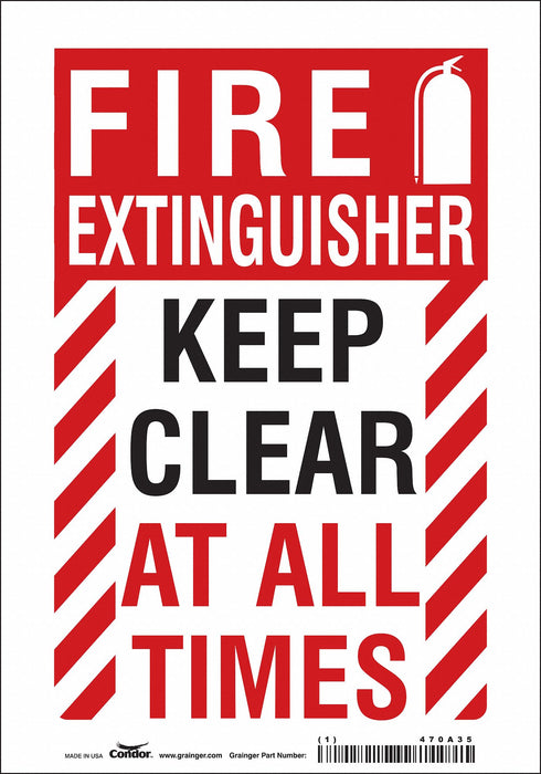 Safety Sign 10 in x 7 in Vinyl