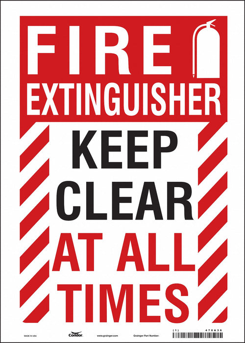 Safety Sign 14 in x 10 in Vinyl