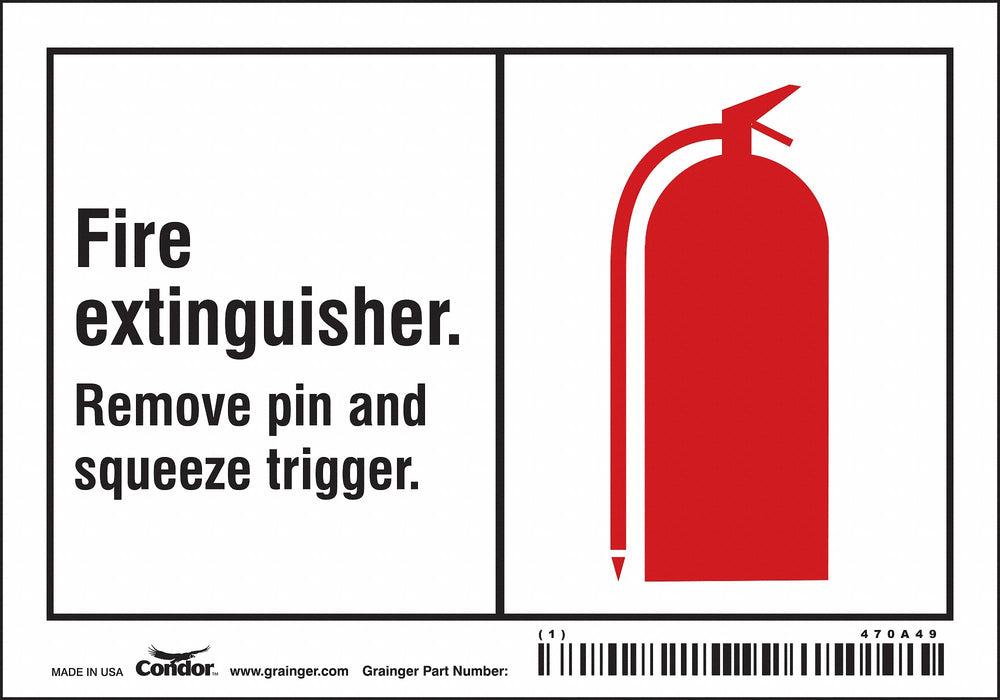 Safety Sign 3 1/2 in x 5 in Vinyl